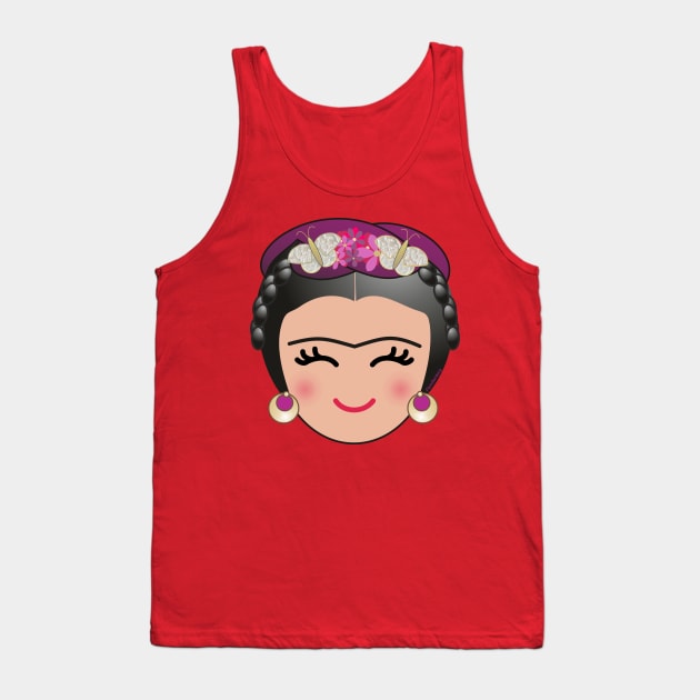 Cute Frida Tank Top by Pendientera